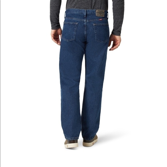 Wrangler Five Star Relaxed Fit Dark Rinse Jeans Men’s size 36W x 29L - Picture 2 of 3